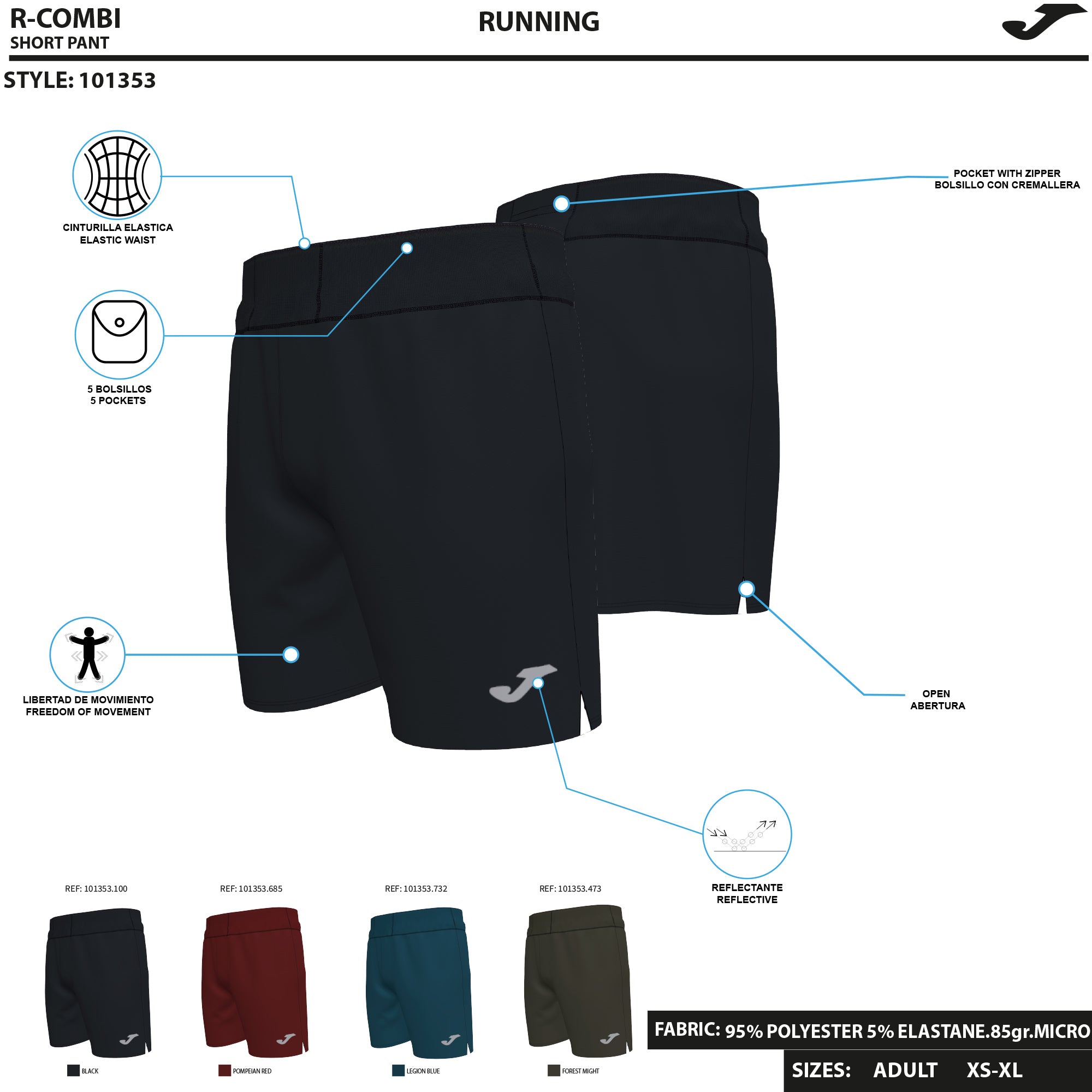 TRAIL MICRO SHORTS - NERO - NERO