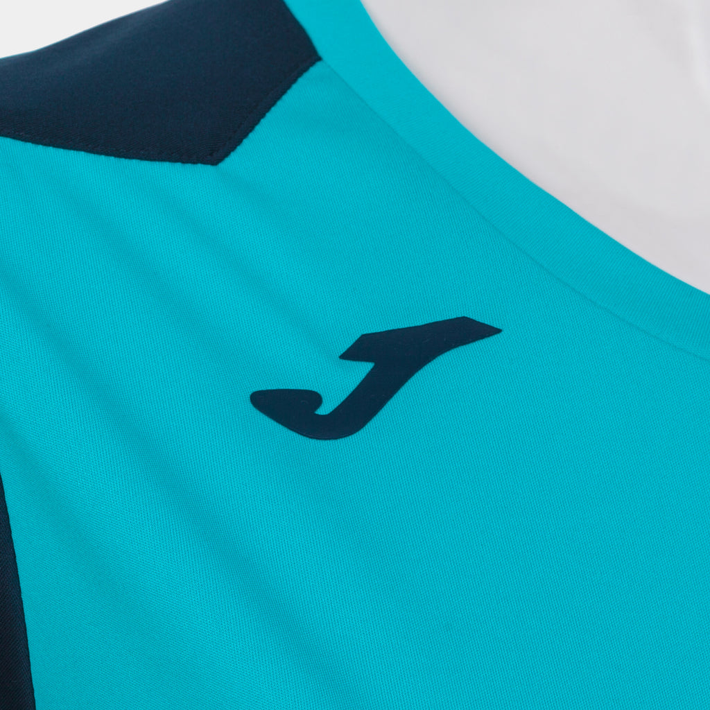 T-SHIRT RECORD II - TURCHESE FLUO-BLU NAVY - TURCHESE FLUO-BLU NAVY