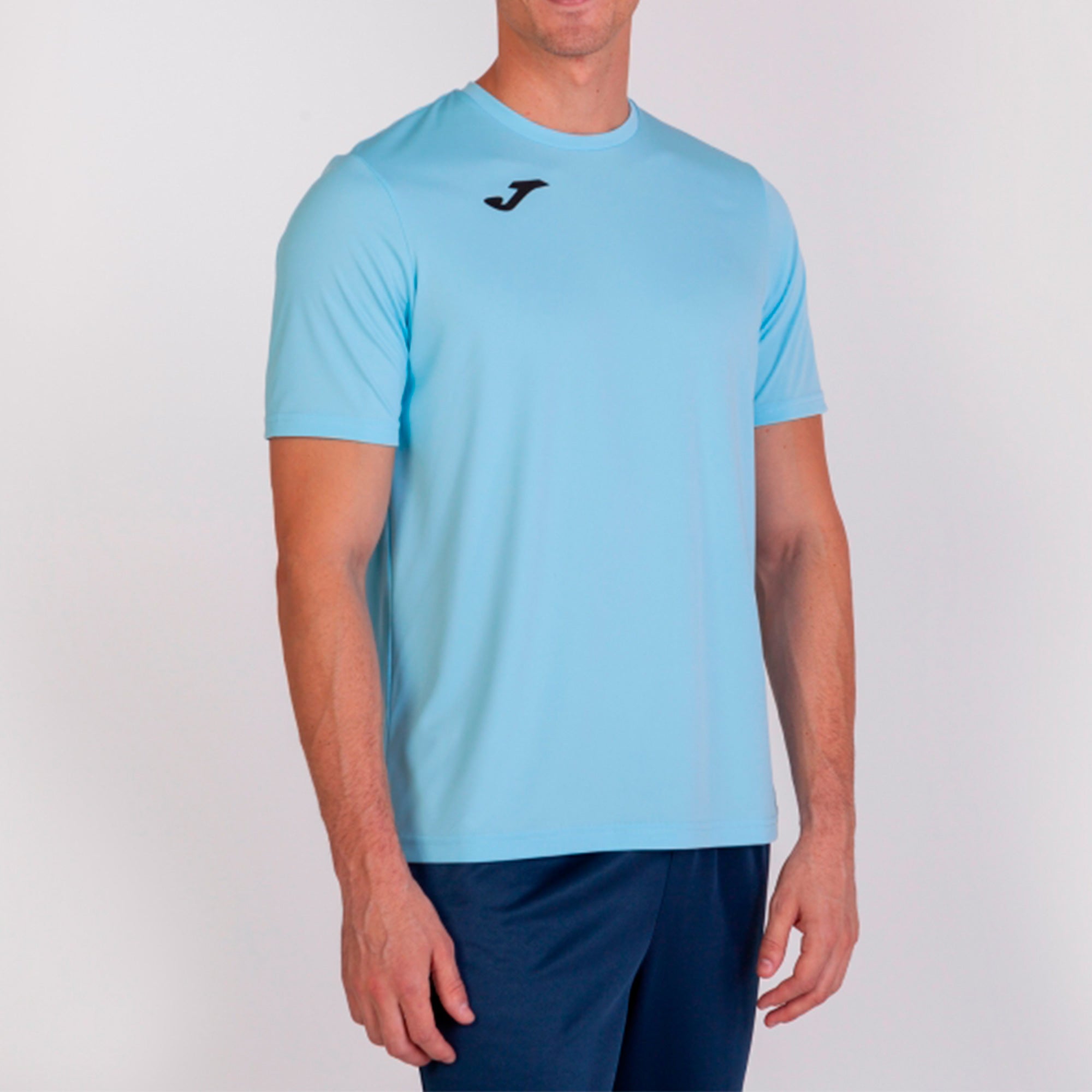 T-SHIRT COMBI S/S - CELESTE - CELESTE