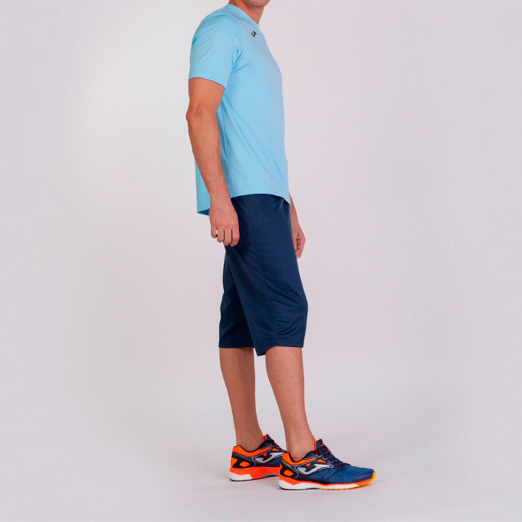 T-SHIRT COMBI S/S - CELESTE - CELESTE