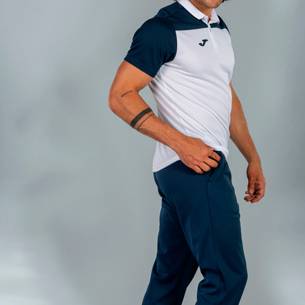 COMBI POLO SHIRT S/S - BIANCO-BLU NAVY - BIANCO-BLU NAVY