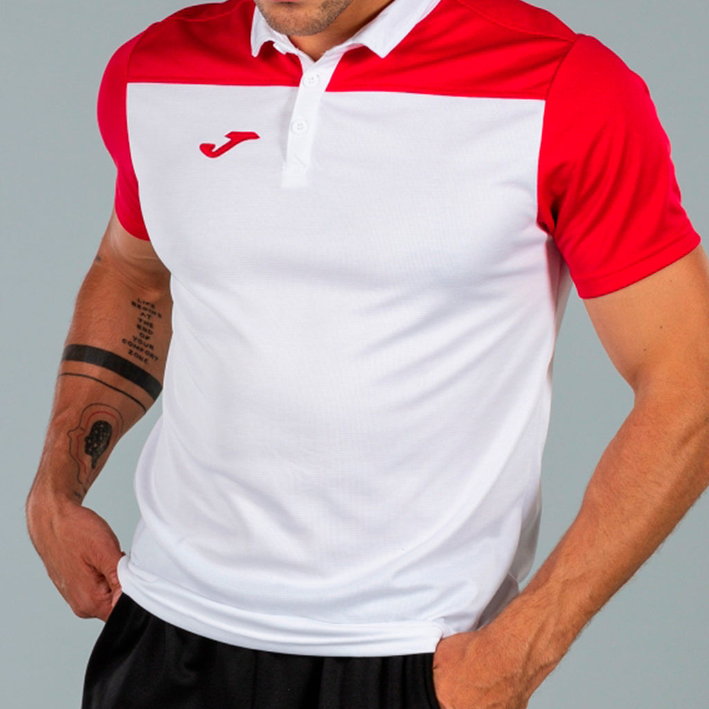 COMBI POLO SHIRT S/S - BIANCO-ROSSO - BIANCO-ROSSO