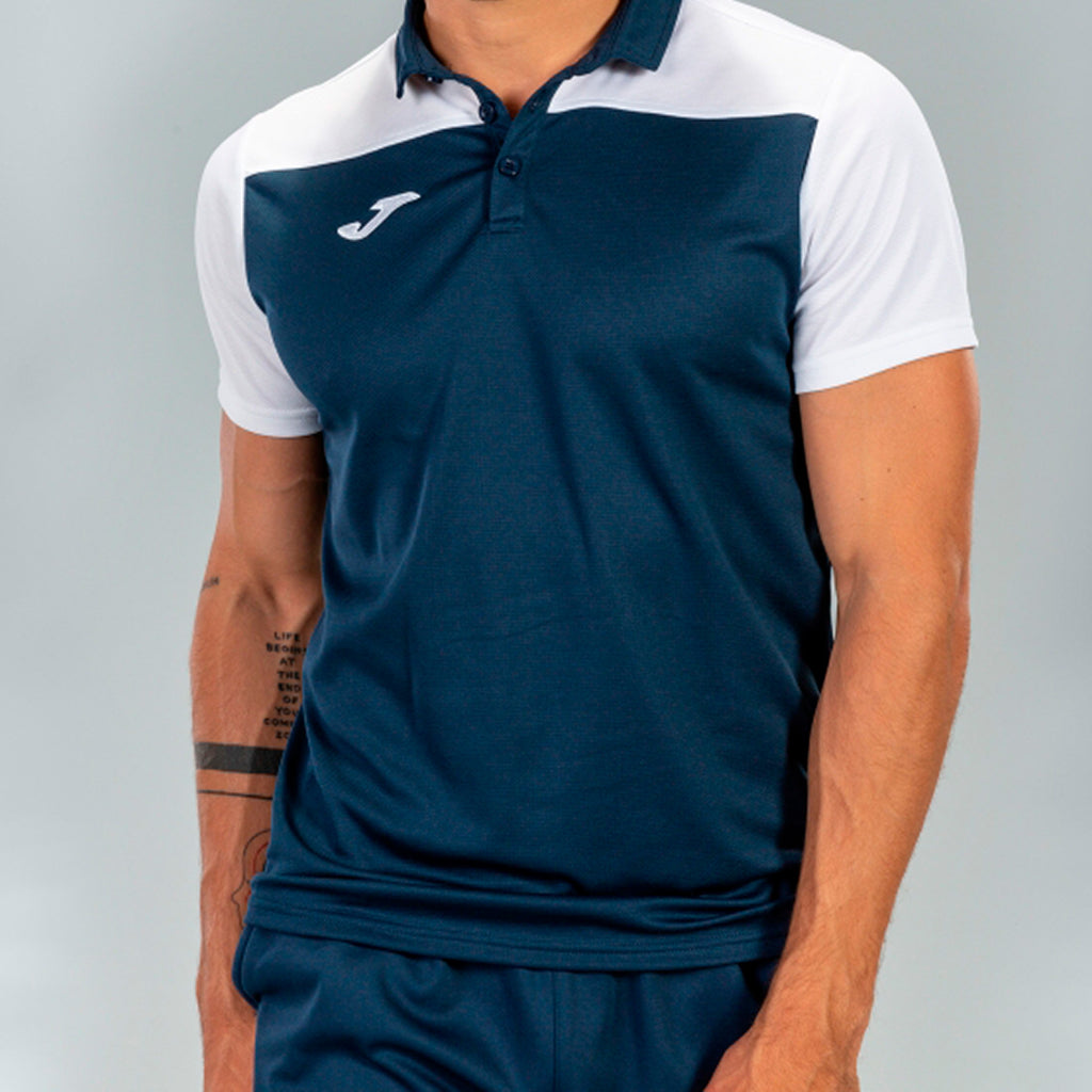 COMBI POLO SHIRT S/S - BLU NAVY-BIANCO - BLU NAVY-BIANCO