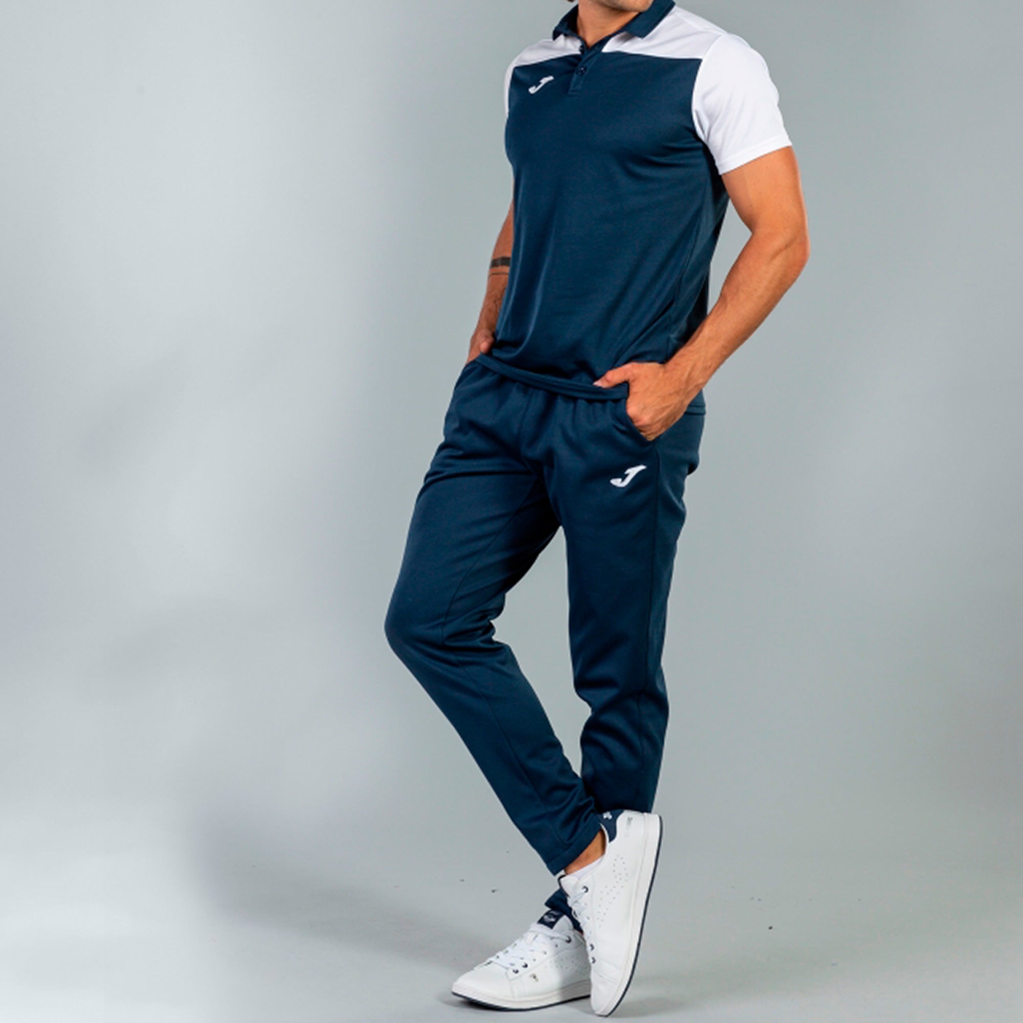 COMBI POLO SHIRT S/S - BLU NAVY-BIANCO - BLU NAVY-BIANCO