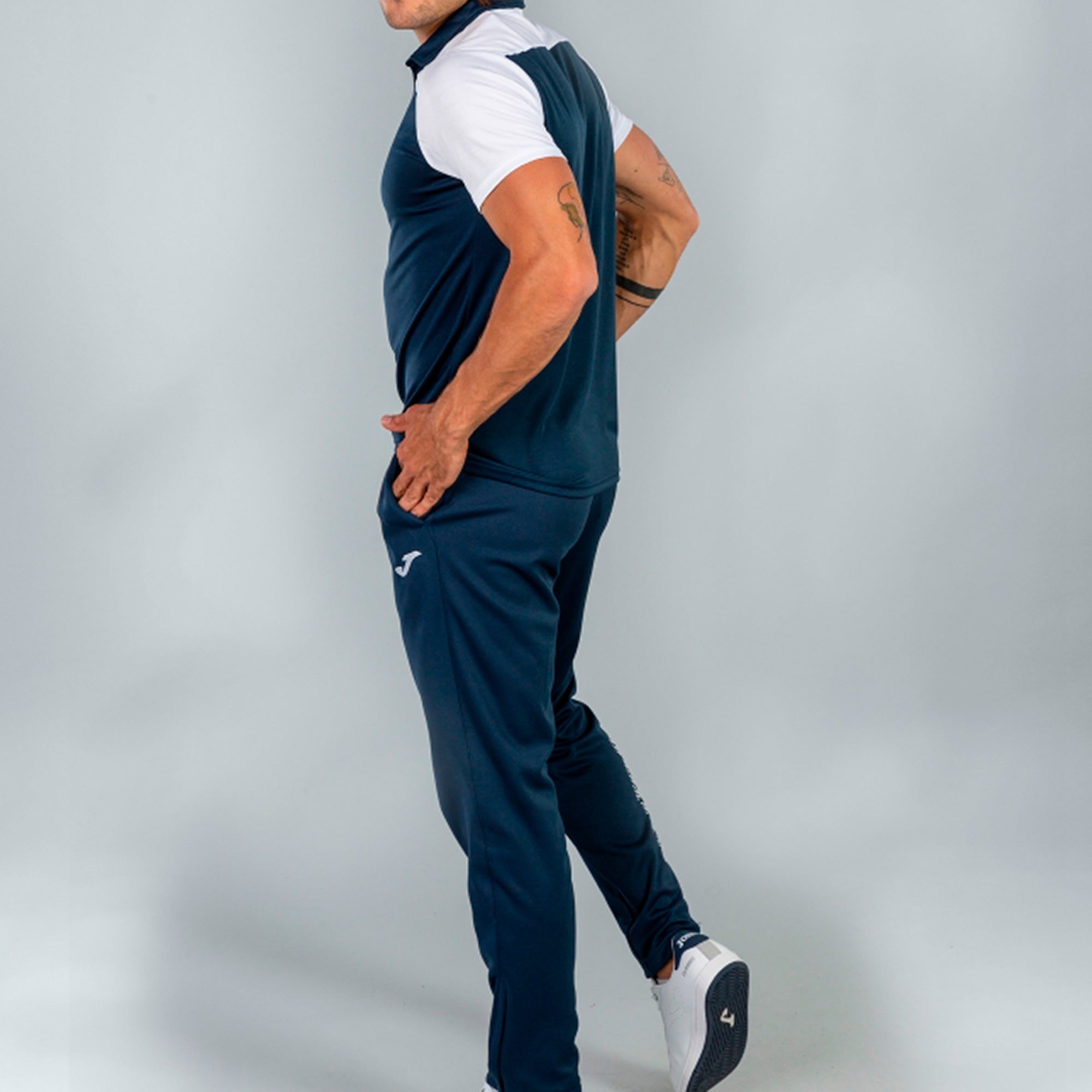 COMBI POLO SHIRT S/S - BLU NAVY-BIANCO - BLU NAVY-BIANCO