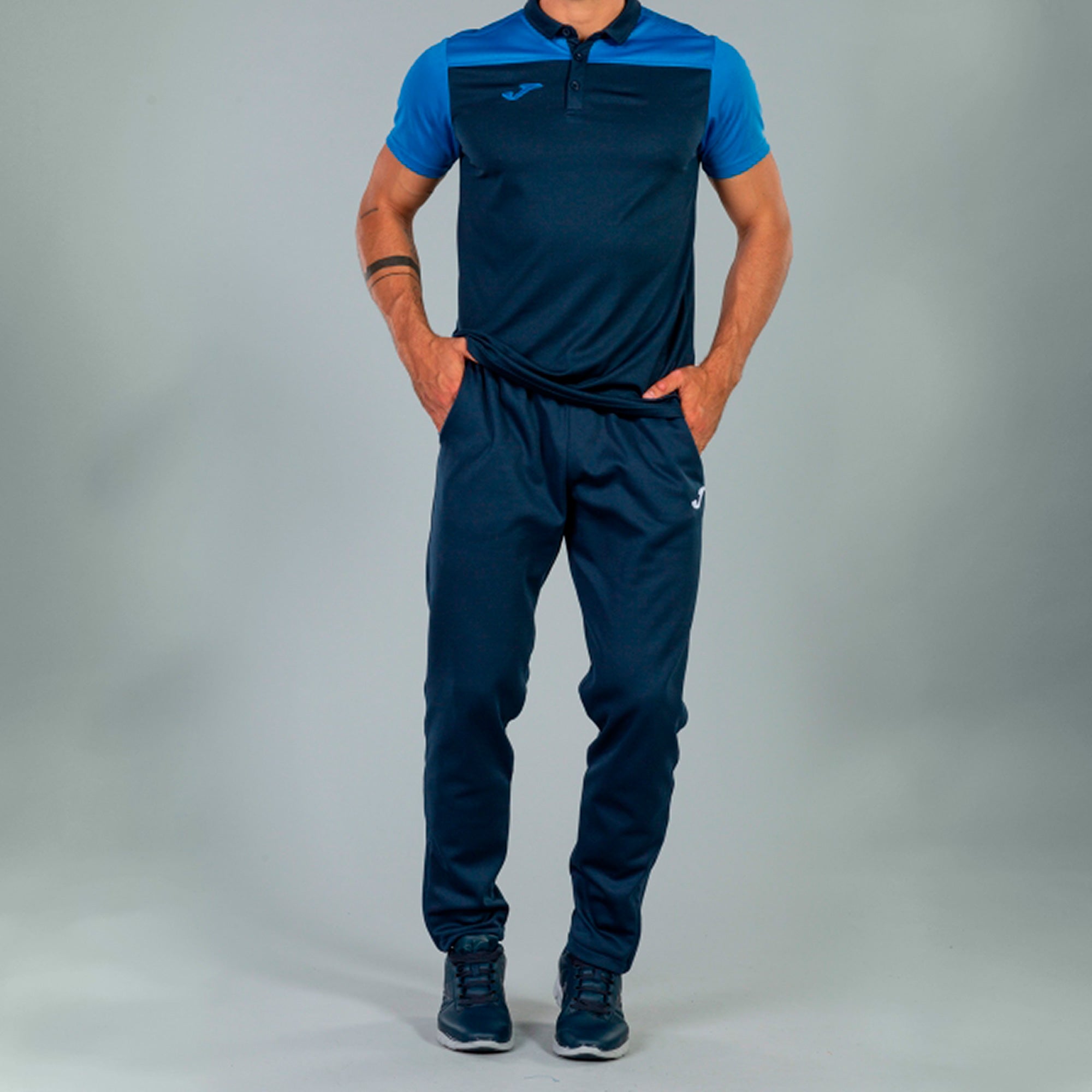 COMBI POLO SHIRT S/S - BLU NAVY-ROYAL - BLU NAVY-ROYAL