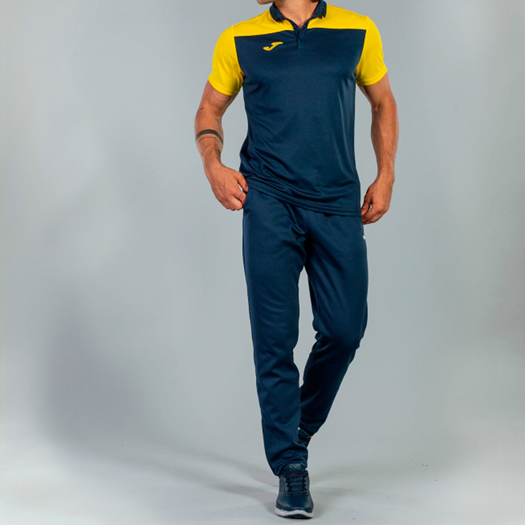 COMBI POLO SHIRT S/S - BLU NAVY-GIALLO - BLU NAVY-GIALLO