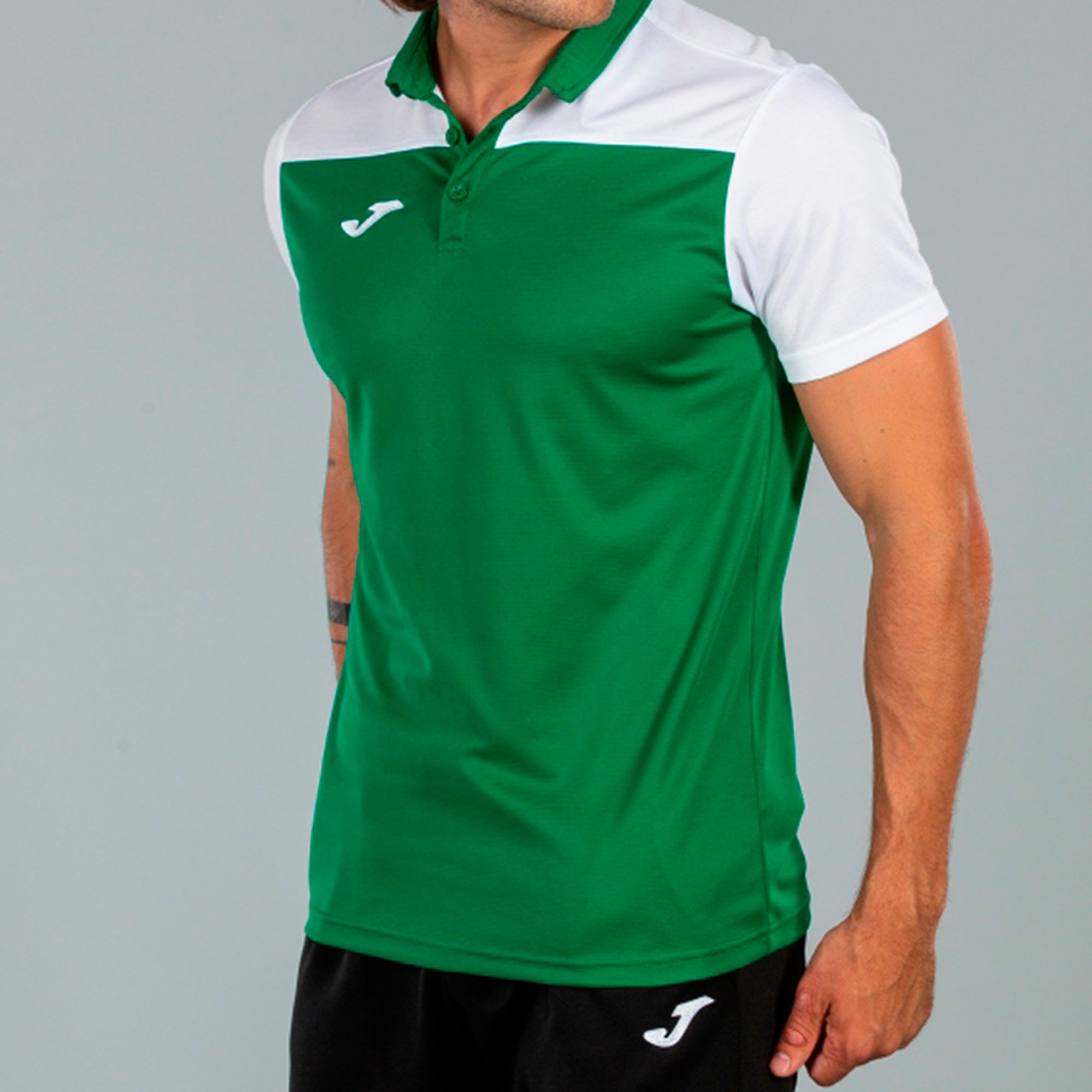 COMBI POLO SHIRT S/S - VERDE-BIANCO - VERDE-BIANCO
