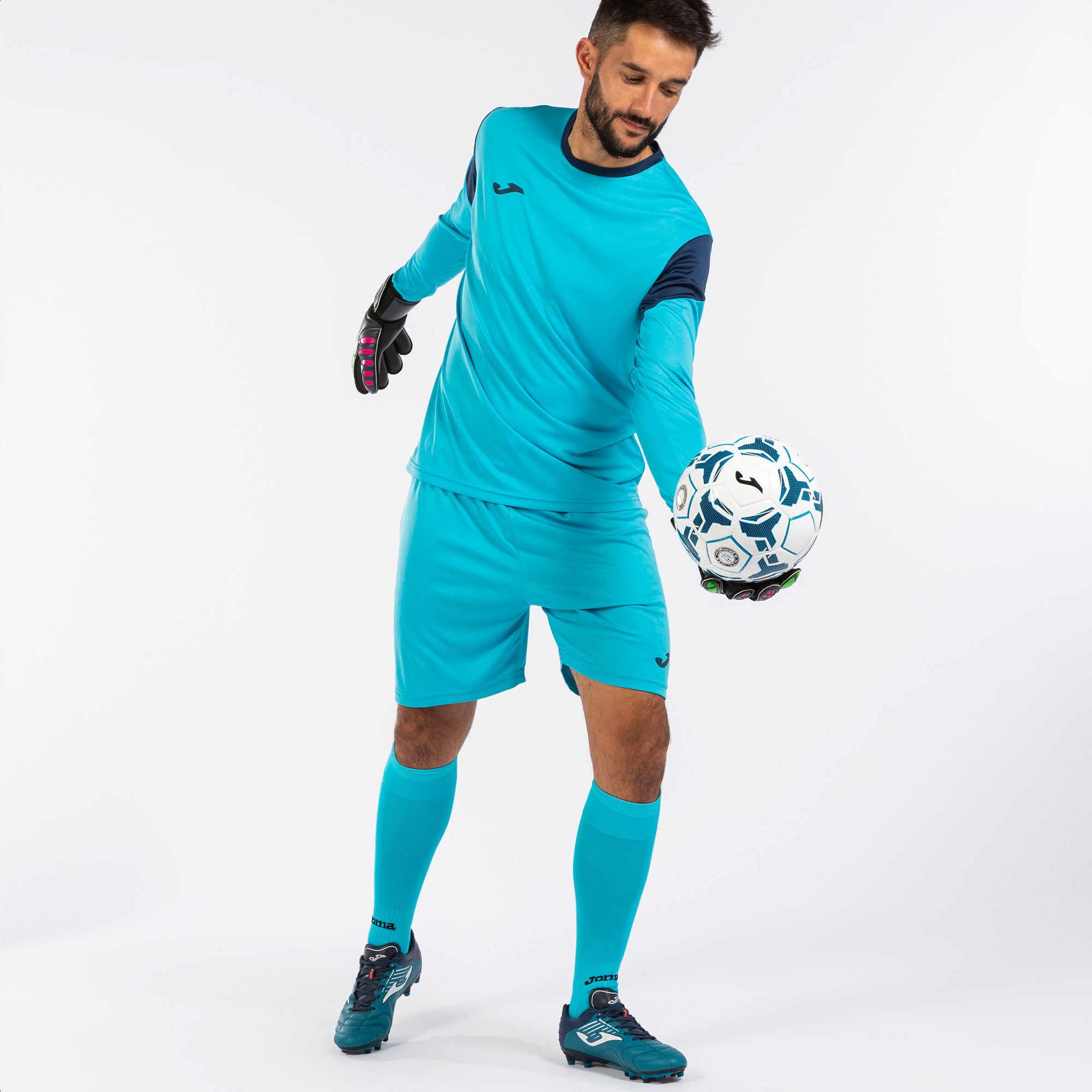 PHOENIX GK TWO-PIECE - TURCHESE FLUO-BLU NAVY - TURCHESE FLUO-BLU NAVY