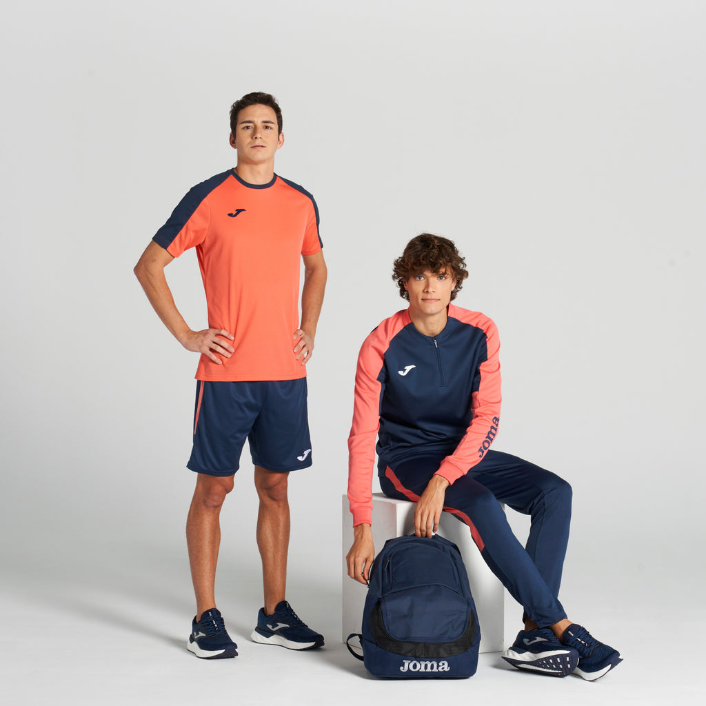 ECO CHAMPIONSHIP RECYCLED SWEATSHIRT - BLU NAVY-ARANCIONE FLUO - BLU NAVY-ARANCIONE FLUO