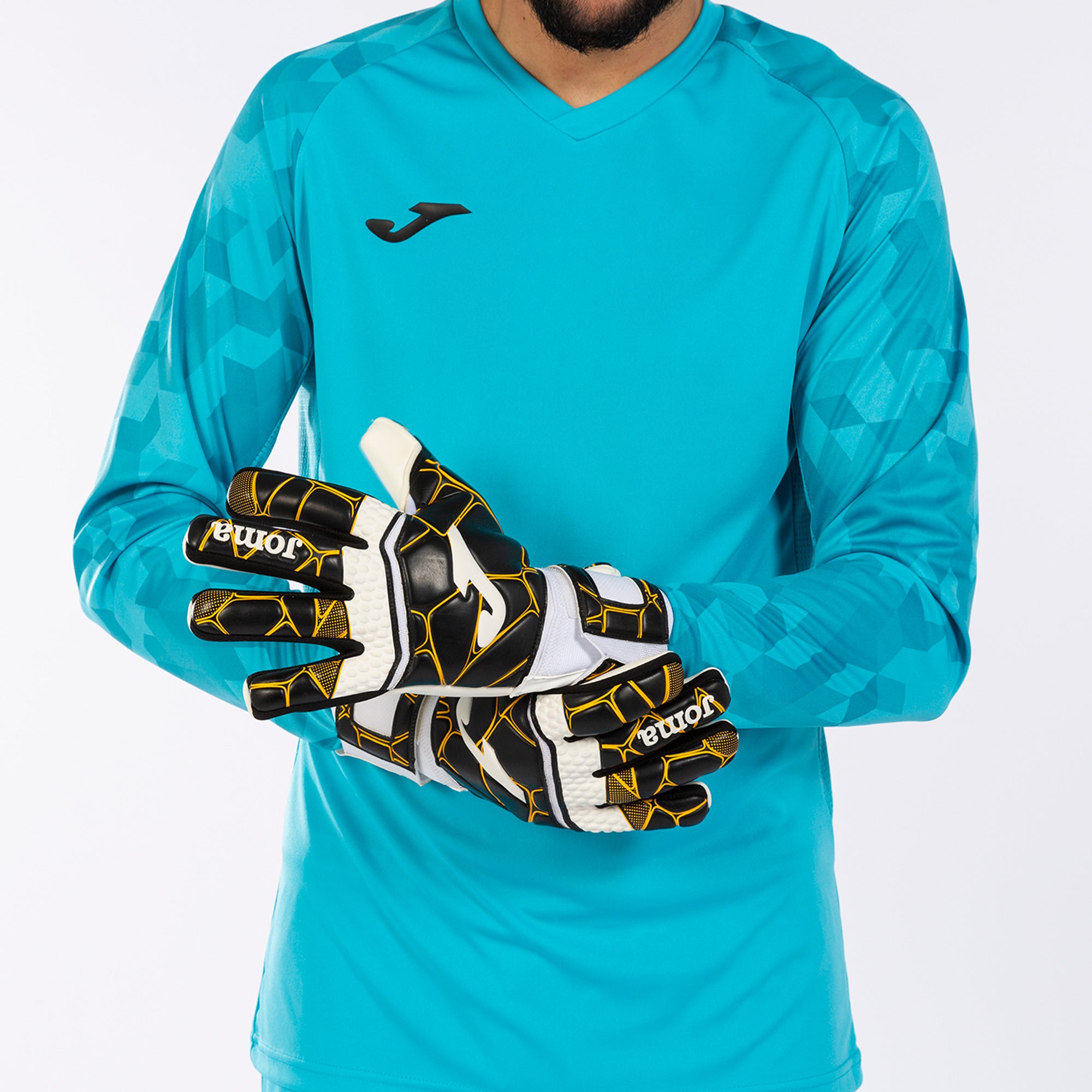 GK-PRO GOALKEEPER GLOVES - NERO-ORO - NERO-ORO