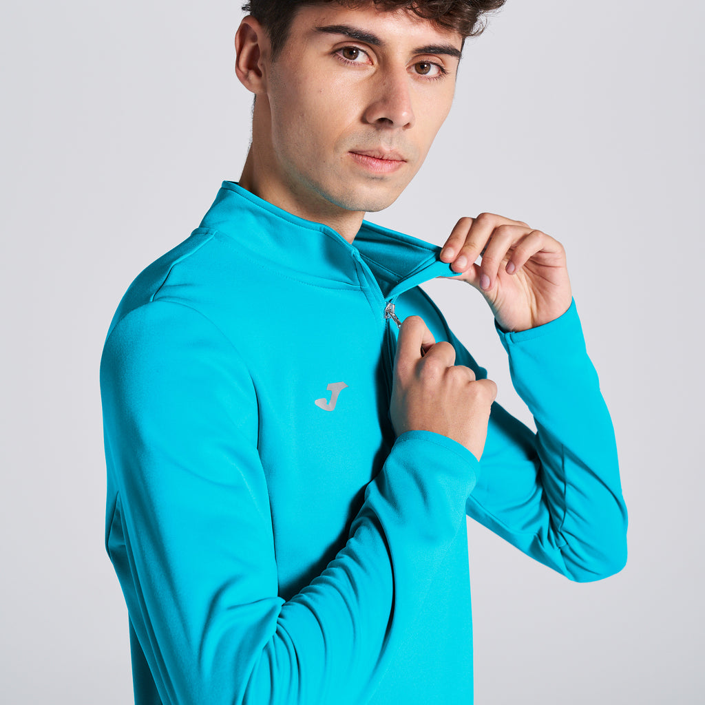 SWEATSHIRT RUNNING NIGHT - TURCHESE FLUO - TURCHESE FLUO