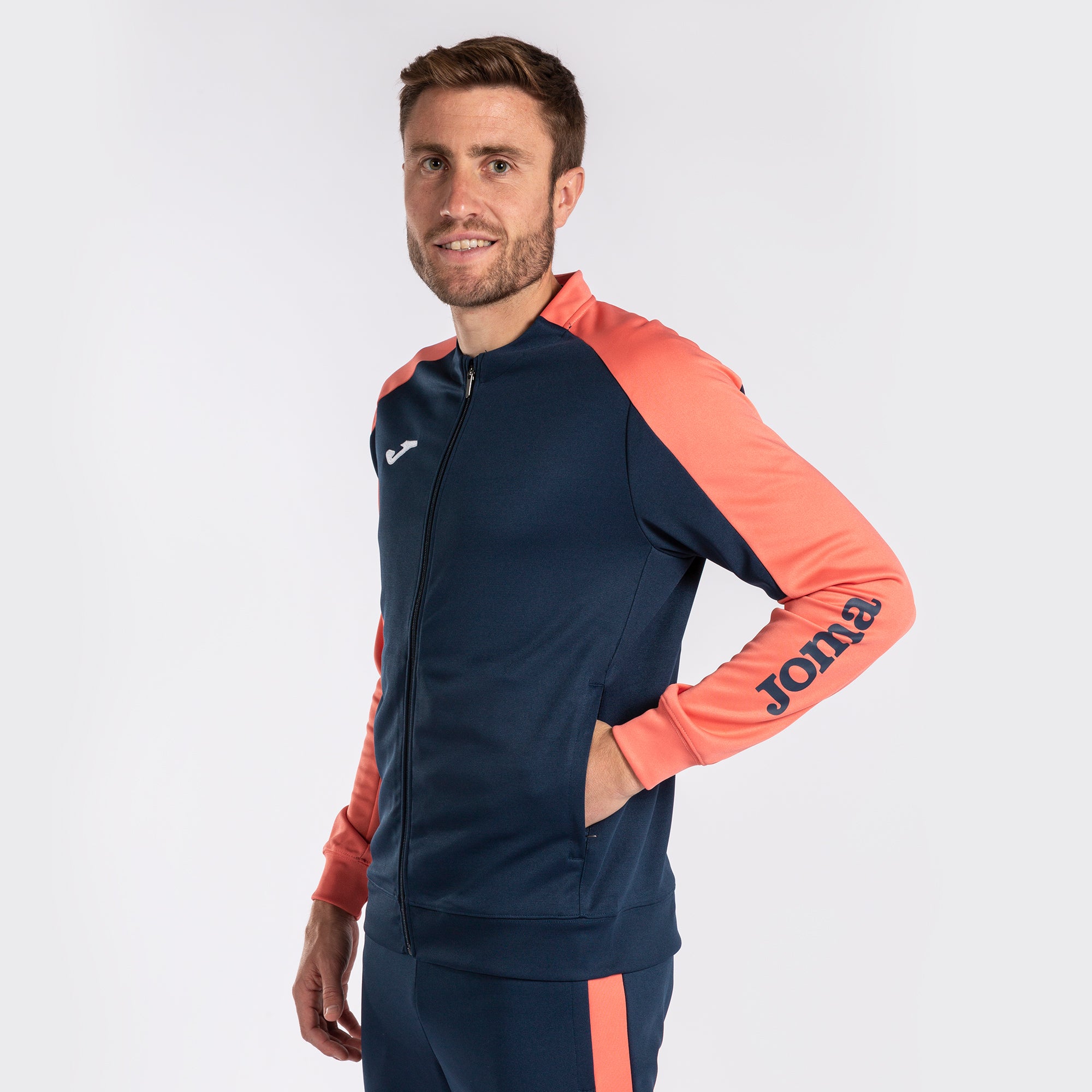 ECO CHAMPIONSHIP RECYCLED SWEATSUIT - BLU NAVY-ARANCIONE FLUO - BLU NAVY-ARANCIONE FLUO