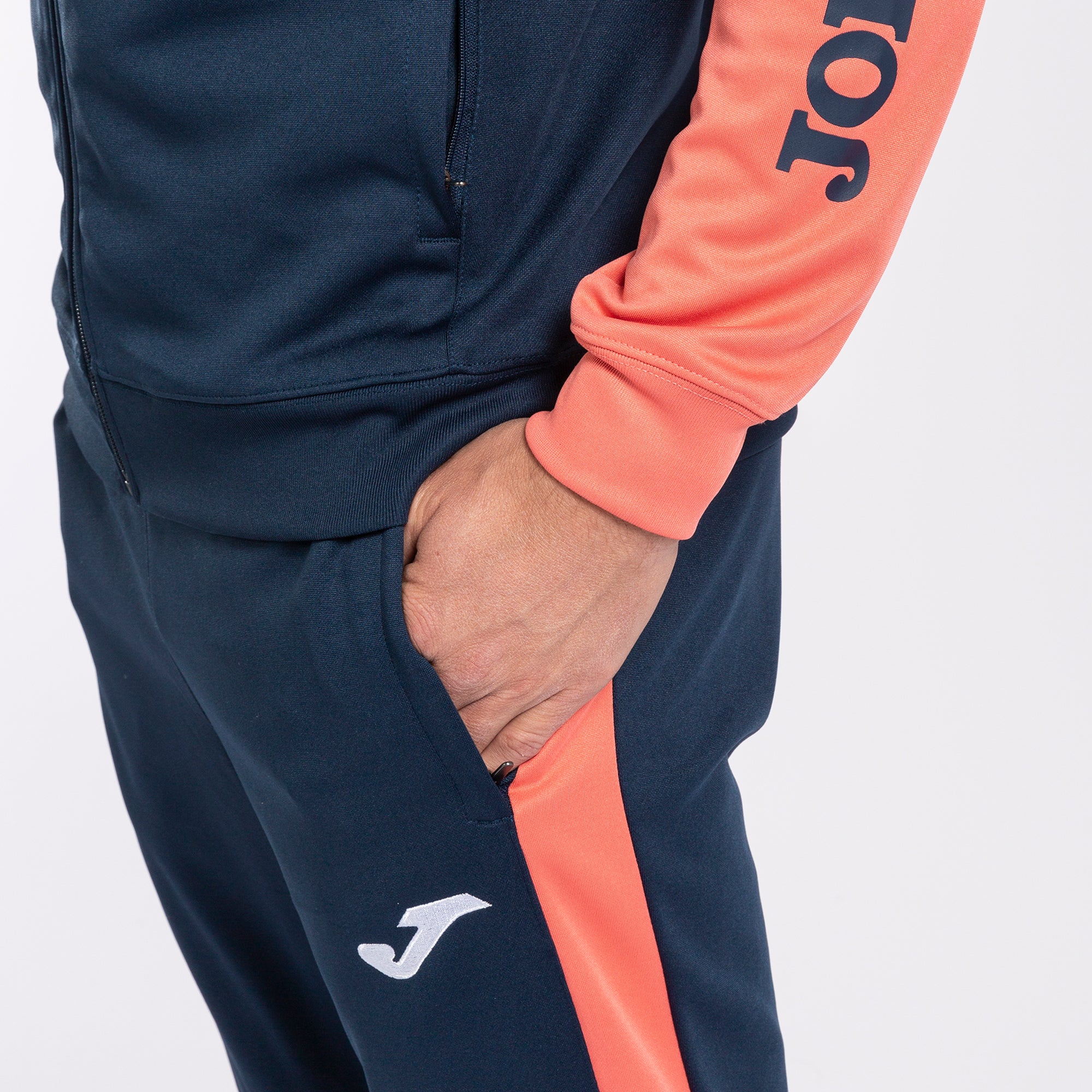 ECO CHAMPIONSHIP RECYCLED SWEATSUIT - BLU NAVY-ARANCIONE FLUO - BLU NAVY-ARANCIONE FLUO