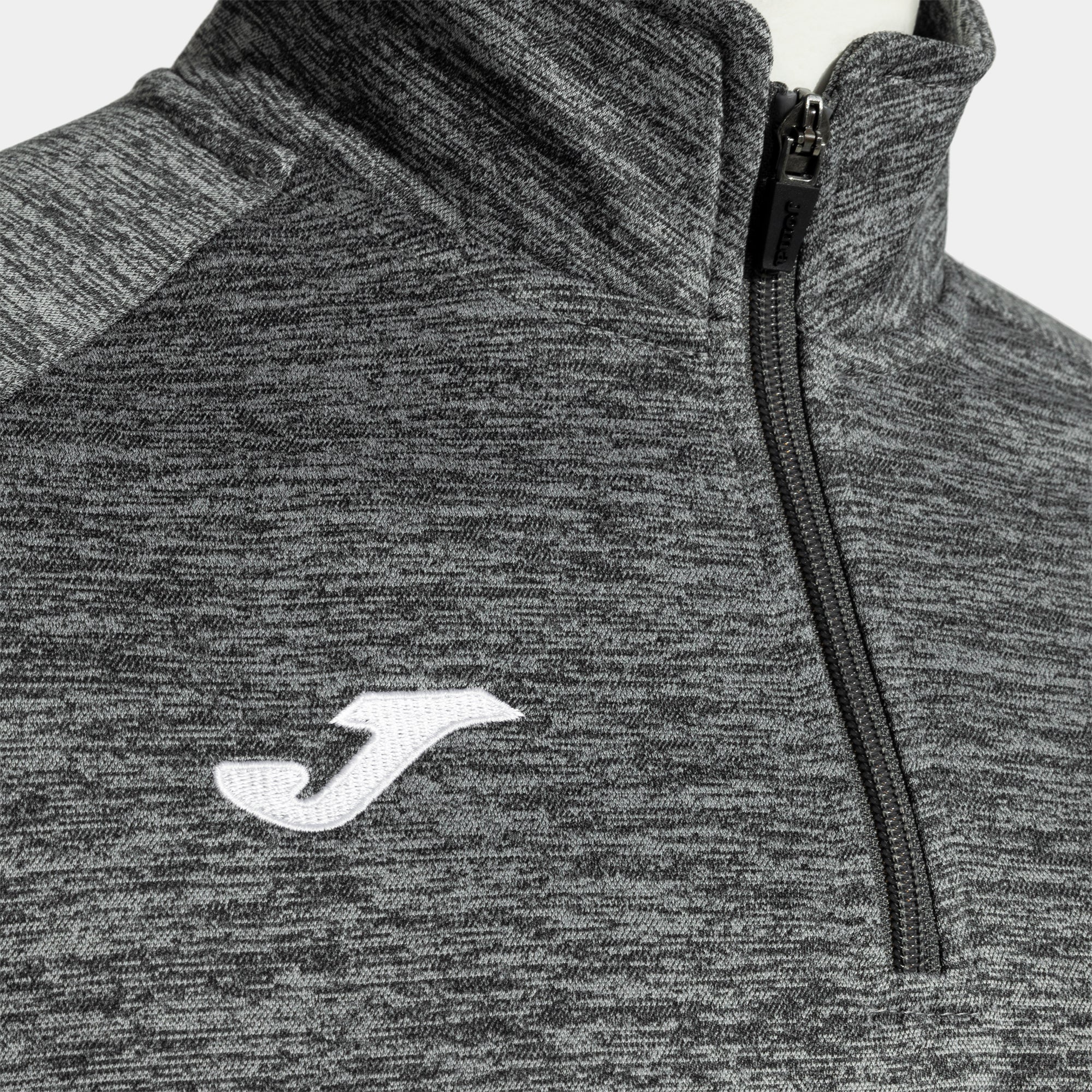 FARAON SWEATSHIRT MELANGE HALF ZIP - GRIGIO MELANGE - GRIGIO MELANGE