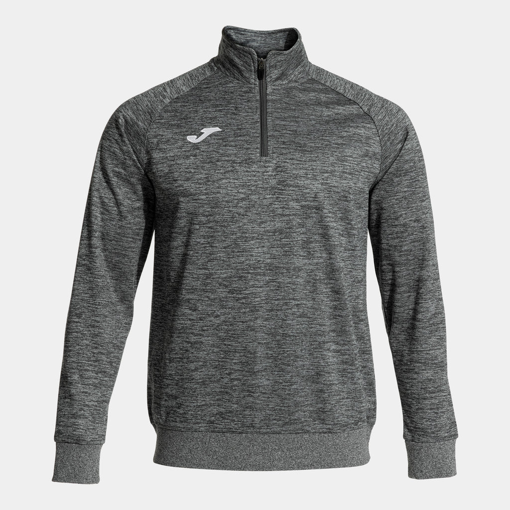 FARAON SWEATSHIRT MELANGE HALF ZIP - GRIGIO MELANGE - GRIGIO MELANGE