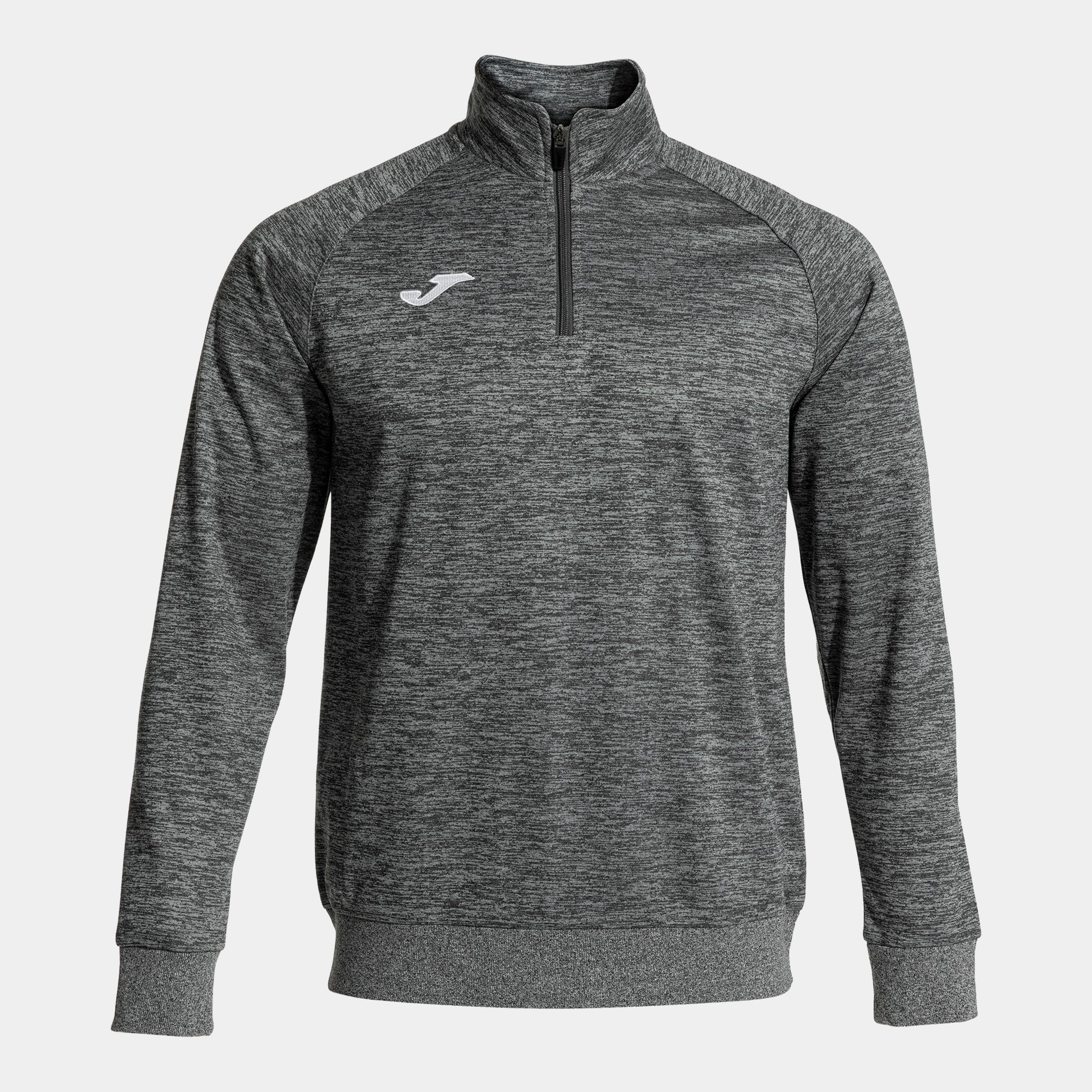 FARAON SWEATSHIRT MELANGE HALF ZIP - GRIGIO MELANGE - GRIGIO MELANGE