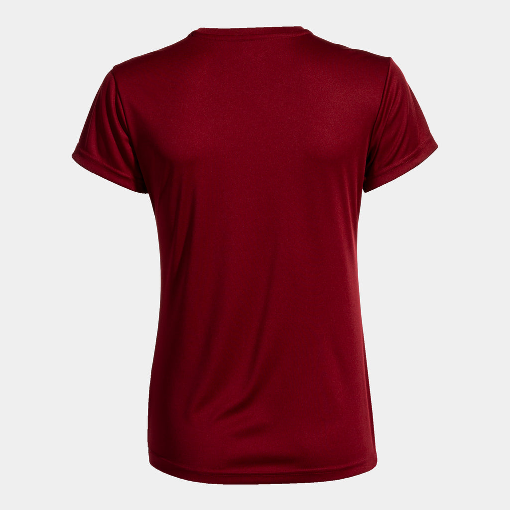 S/S T-SHIRT COMBI WOMEN - BORDEAUX - BORDEAUX