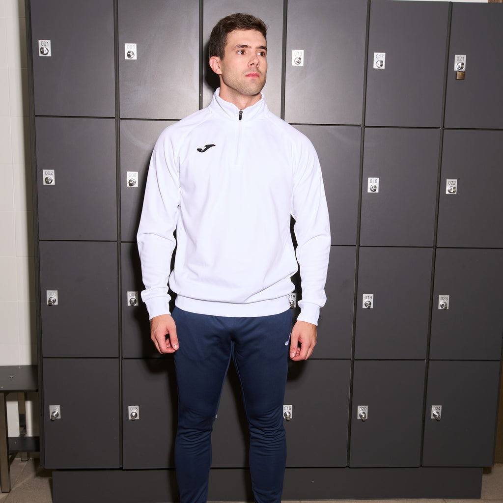 FARAON SWEATSHIRT HALF ZIP - BIANCO - BIANCO