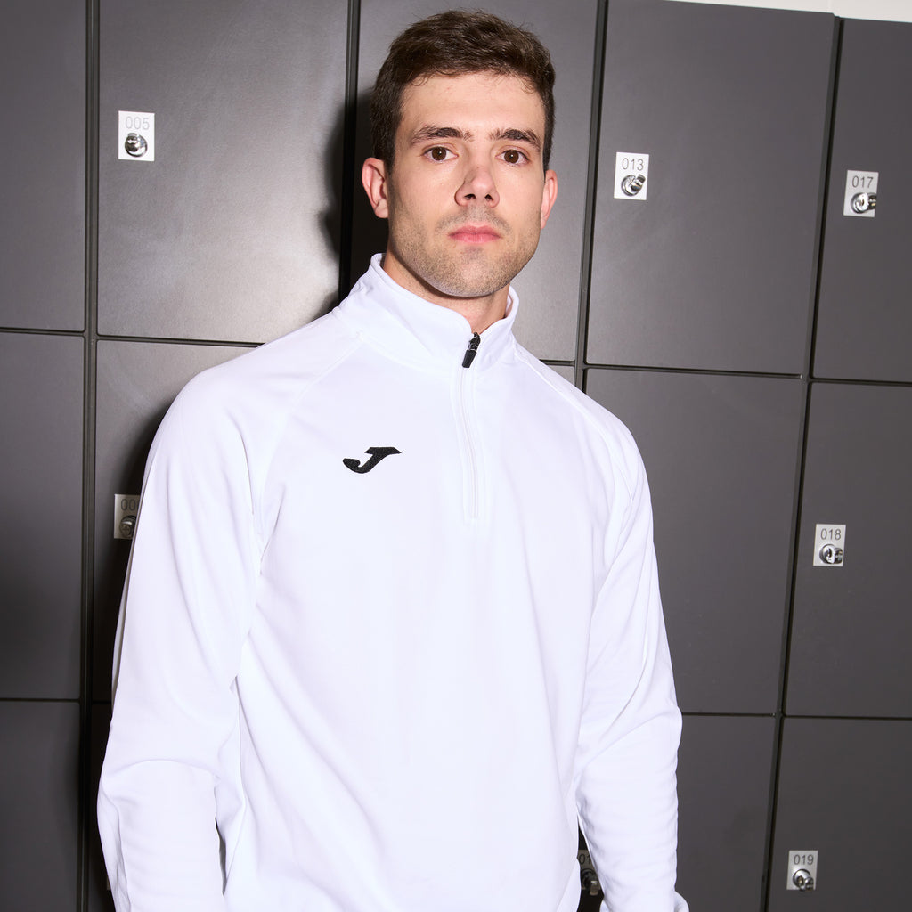 FARAON SWEATSHIRT HALF ZIP - BIANCO - BIANCO