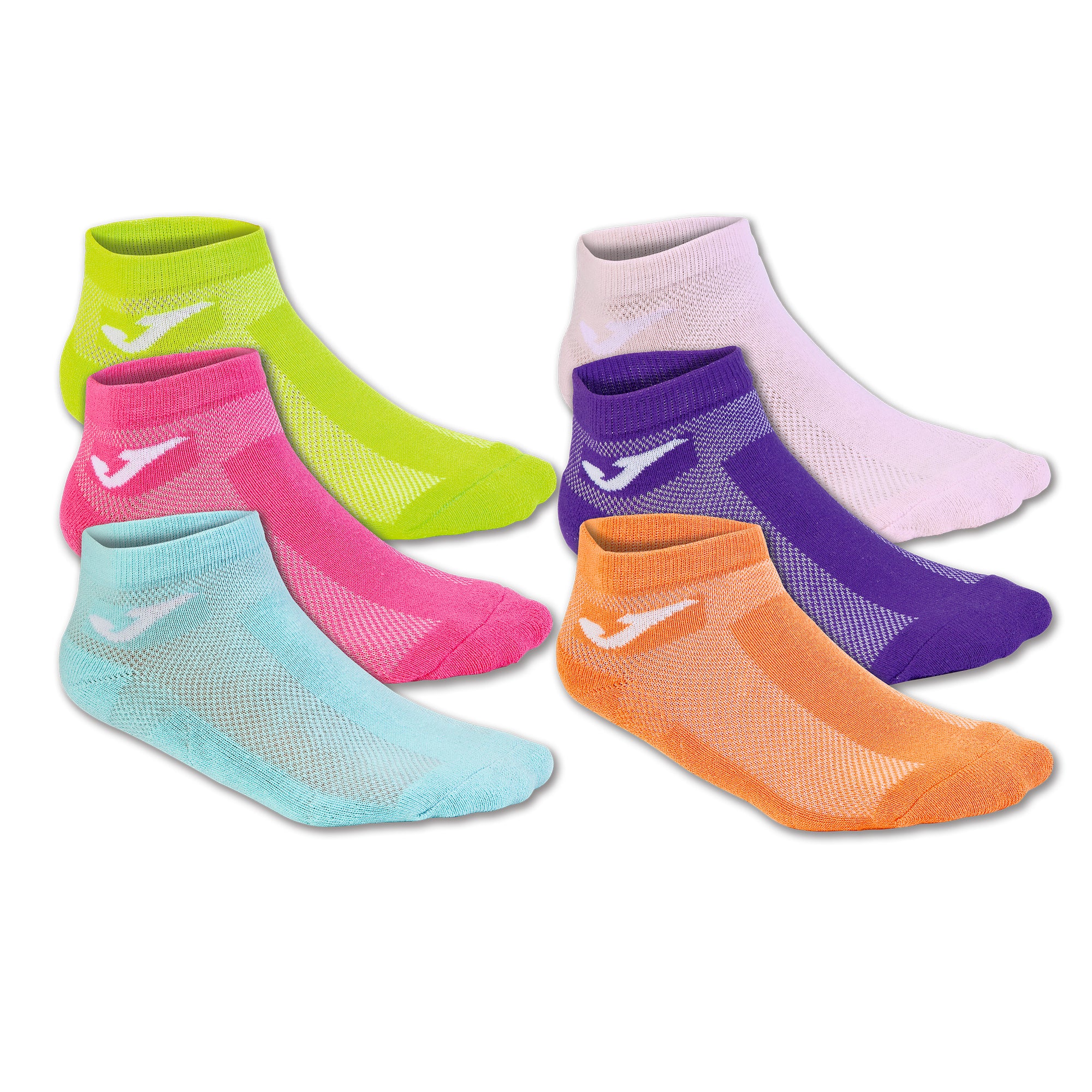 INVISIBLE SOCK COLOURS RUNNING -PACK 6 PRS - MULTICOLORE - MULTICOLORE