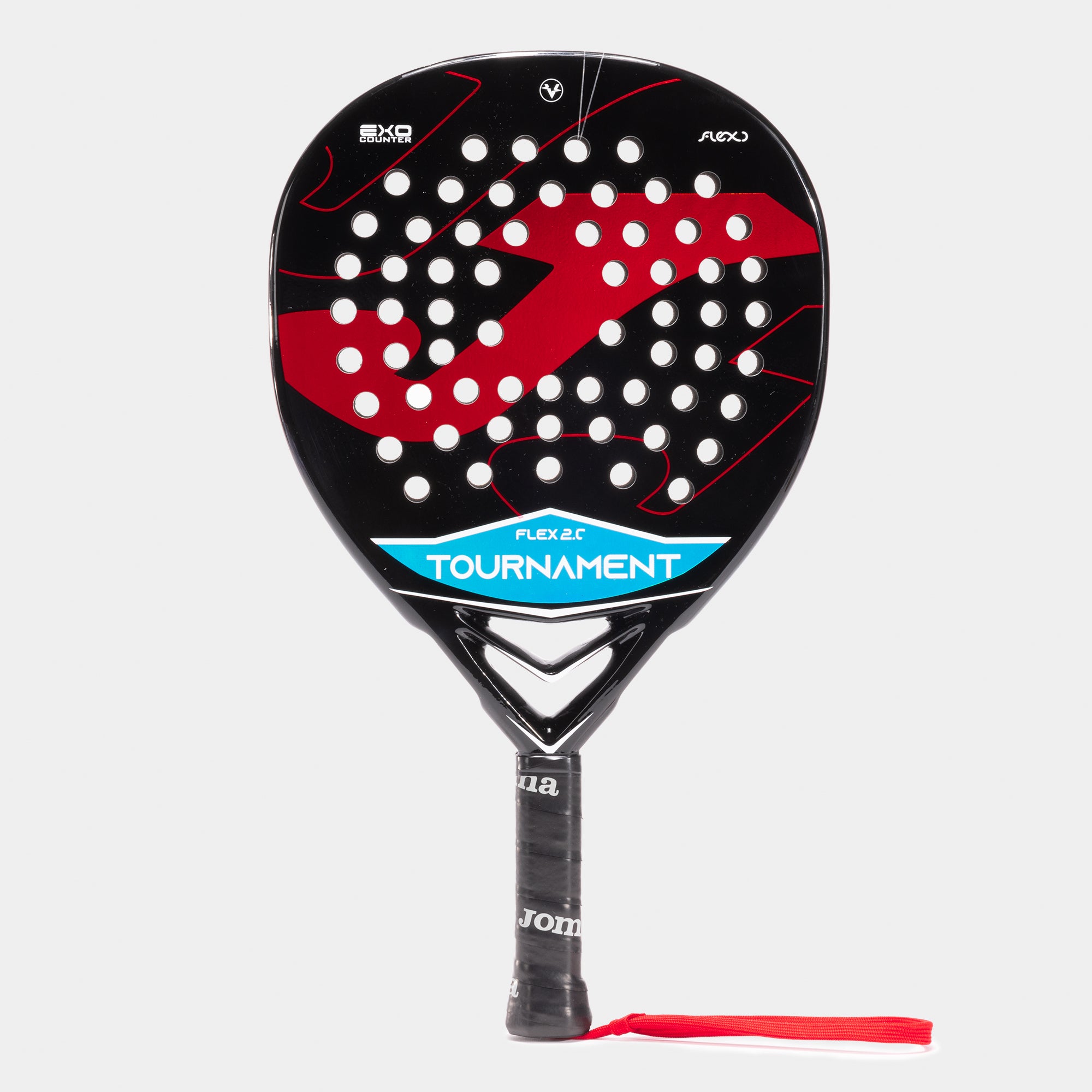 TOURNAMENT FLEX PADDLE RACKET - NERO-ROSSO - NERO-ROSSO