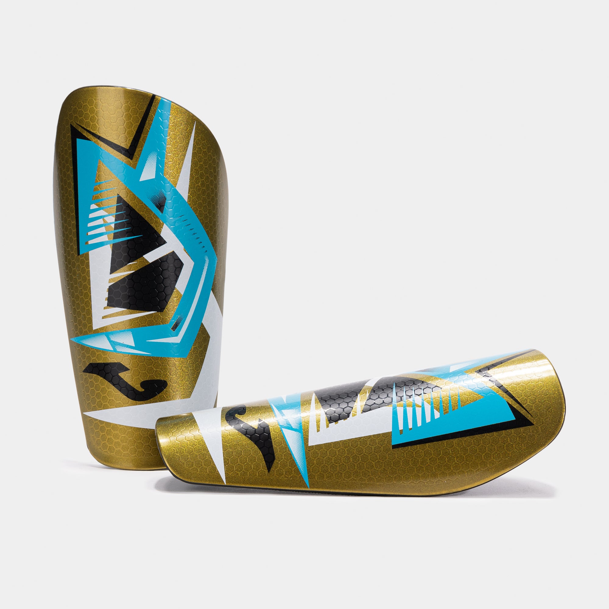 J-PRO SHIN GUARDS - ORO-TURCHESE FLUO - ORO-TURCHESE FLUO