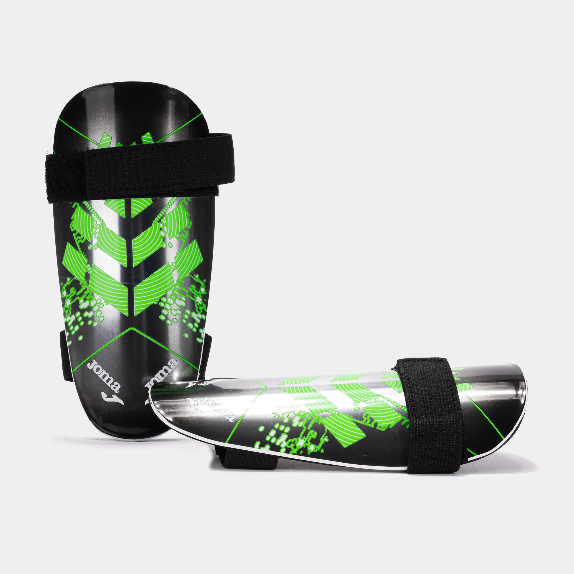 DEFENSE SHIN GUARDS - NERO-VERDE FLUO - NERO-VERDE FLUO