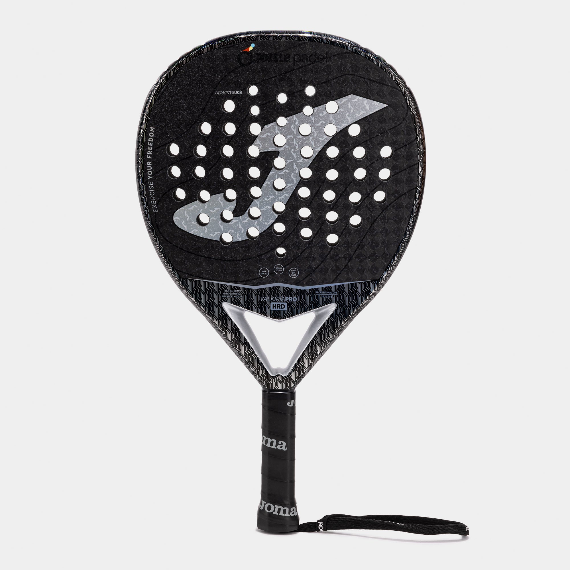 VALKIRIA PRO HRD PADDLE RACKET - NERO-ANTRACITE - NERO-ANTRACITE
