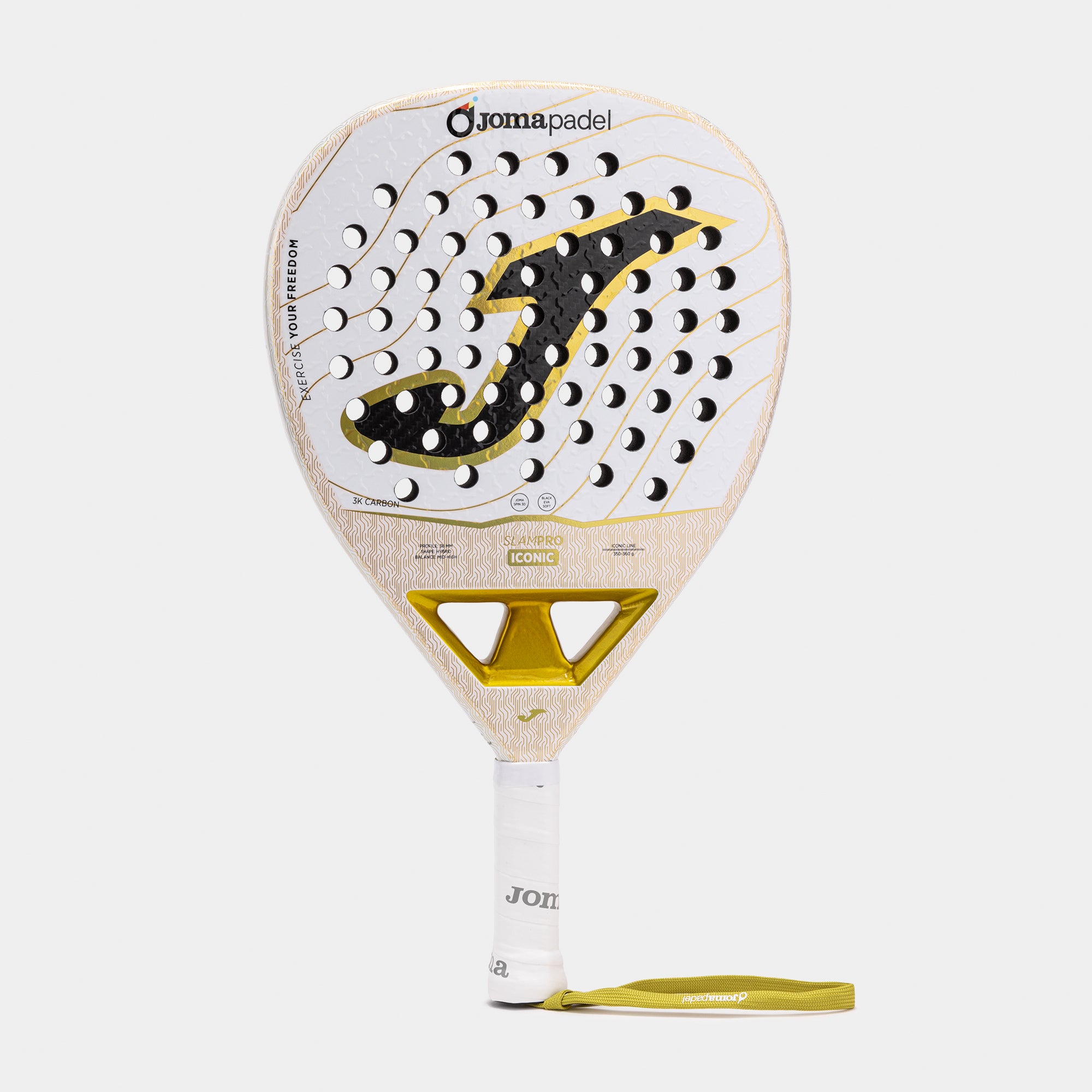 SLAM PRO ICONIC PADDLE RACKET - BIANCO-ORO - BIANCO-ORO