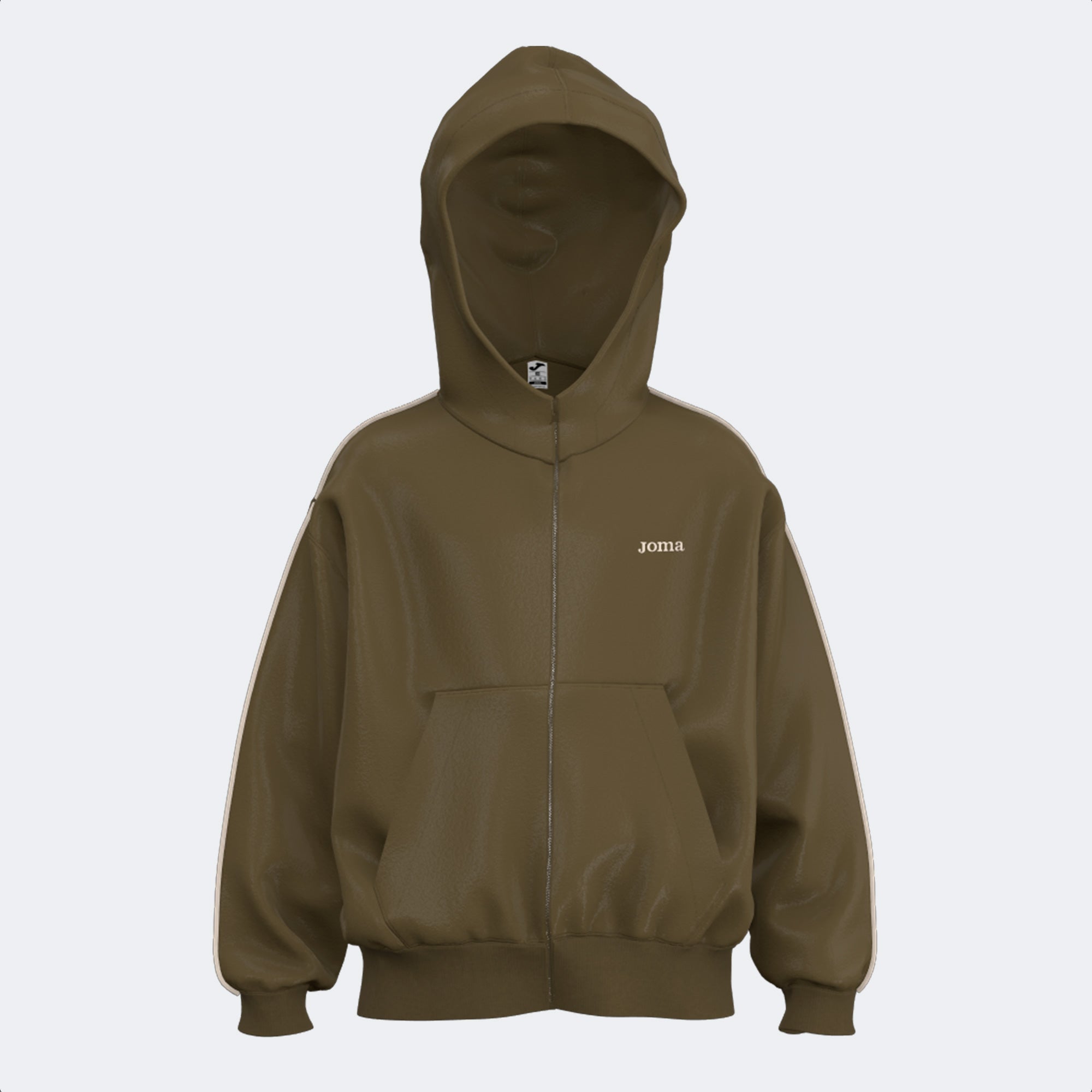 JOMA KIDS ZIP-UP HOODIE - MARRONE - MARRONE
