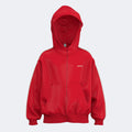 JOMA KIDS ZIP-UP HOODIE - ROSSO - ROSSO