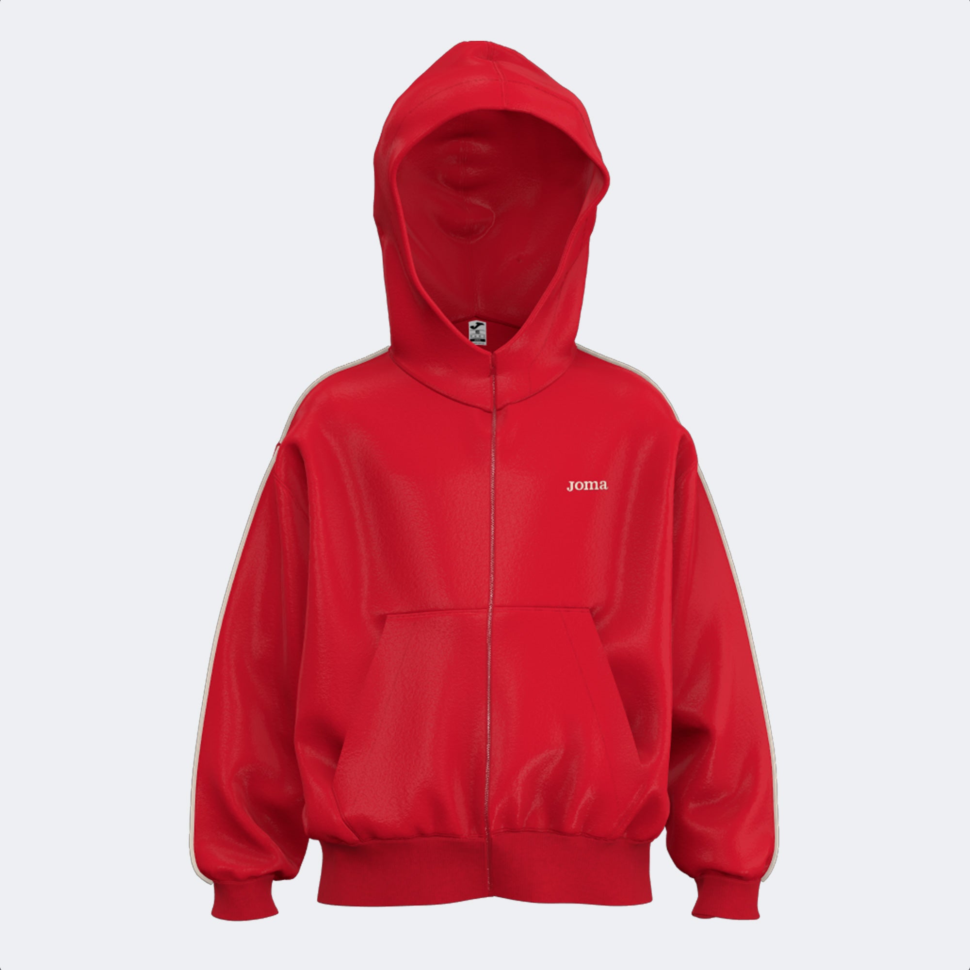 JOMA KIDS ZIP-UP HOODIE - ROSSO - ROSSO