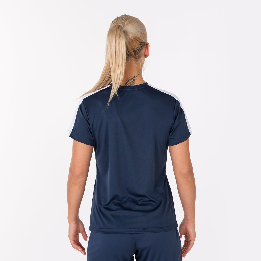 T-SHIRT ACADEMY M/C - BLU NAVY-BIANCO