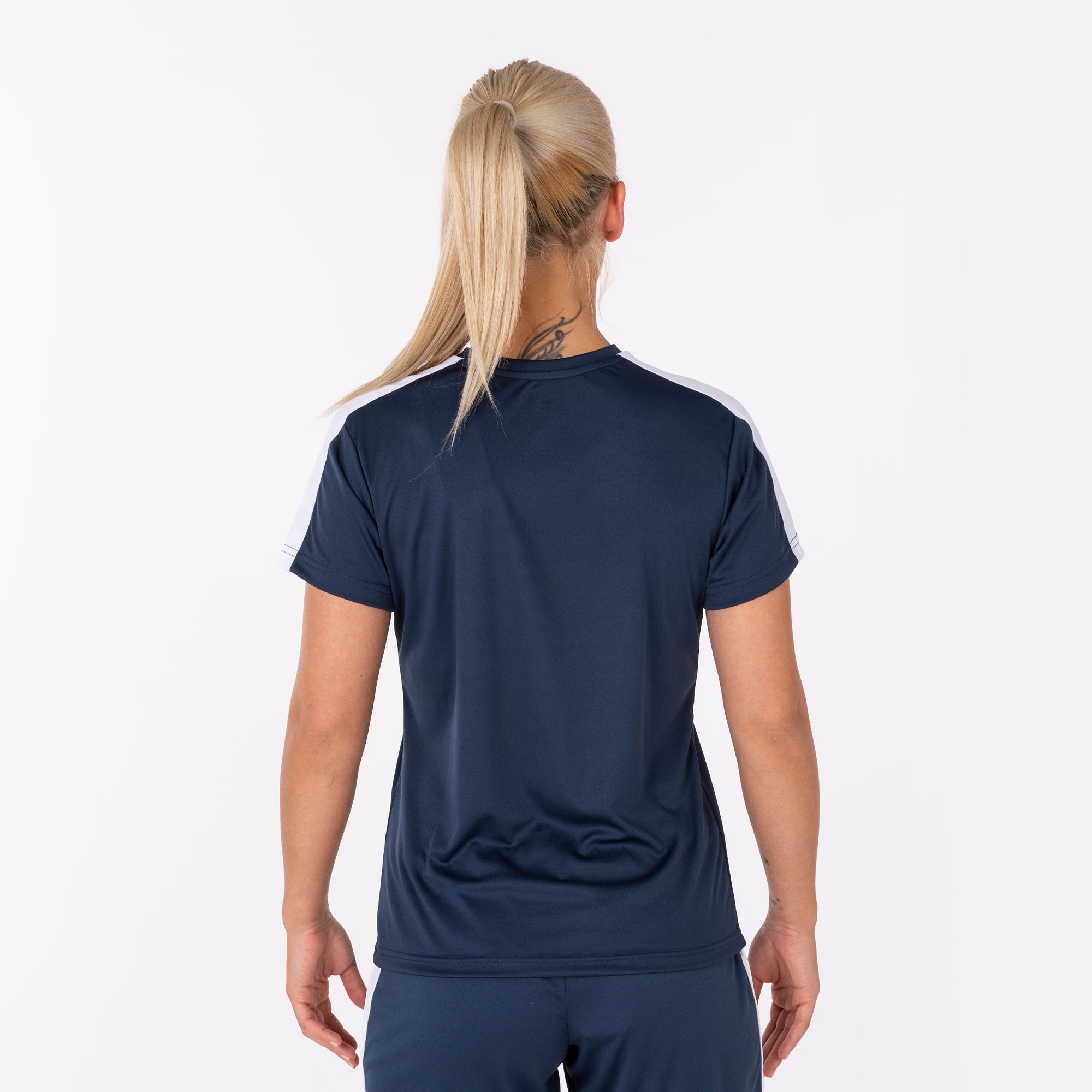 T-SHIRT ACADEMY M/C - BLU NAVY-BIANCO