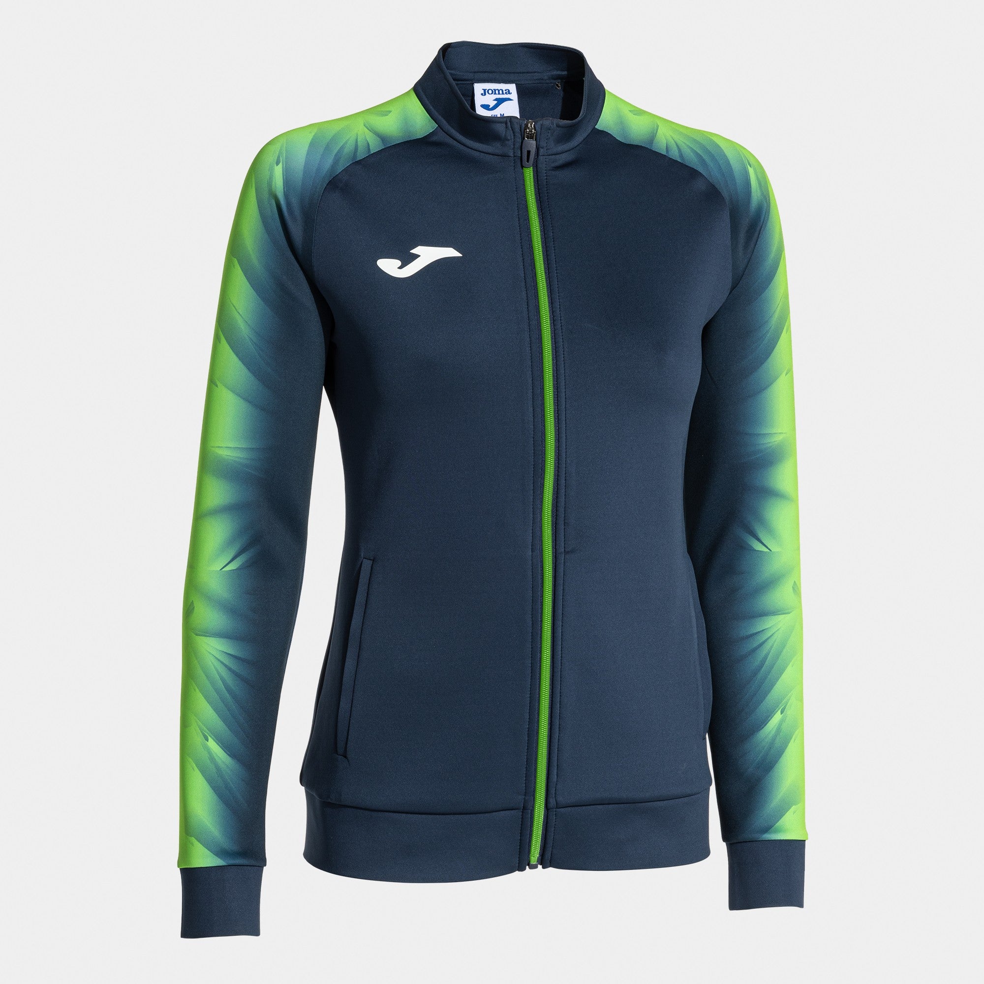 ELITE XI FULL ZIP SWEATSHIRT - BLU NAVY-VERDE FLUO - BLU NAVY-VERDE FLUO