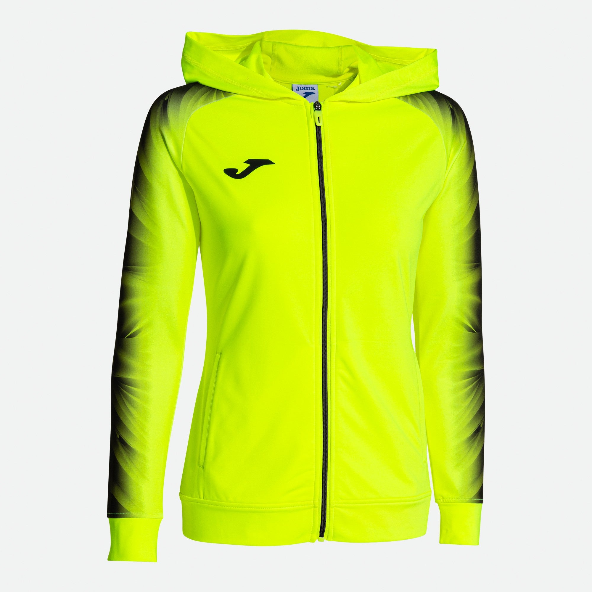 ELITE XI ZIP-UP HOODIE - GIALLO FLUO-NERO - GIALLO FLUO-NERO