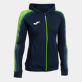 ELITE XI ZIP-UP HOODIE - BLU NAVY-VERDE FLUO - BLU NAVY-VERDE FLUO