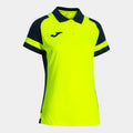PHOENIX III SHORT SLEEVE POLO - GIALLO FLUO-BLU NAVY - GIALLO FLUO-BLU NAVY