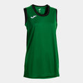 FINAL BASKET II SLEEVELESS SHIRT - VERDE-NERO - VERDE-NERO