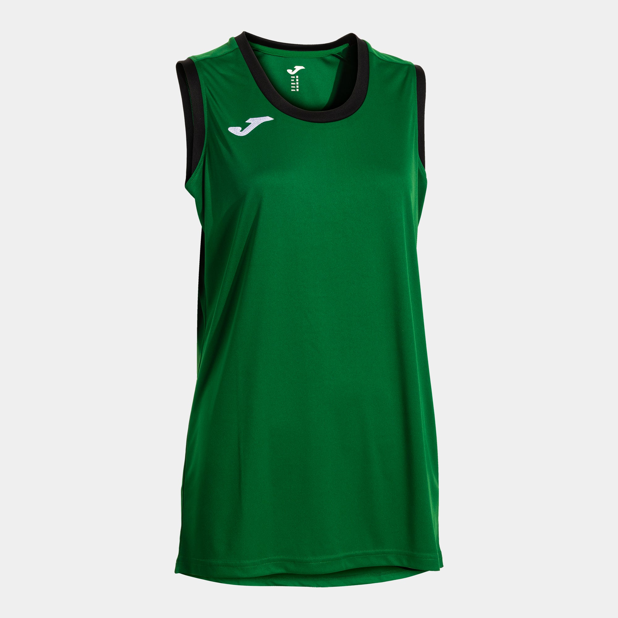 FINAL BASKET II SLEEVELESS SHIRT - VERDE-NERO - VERDE-NERO
