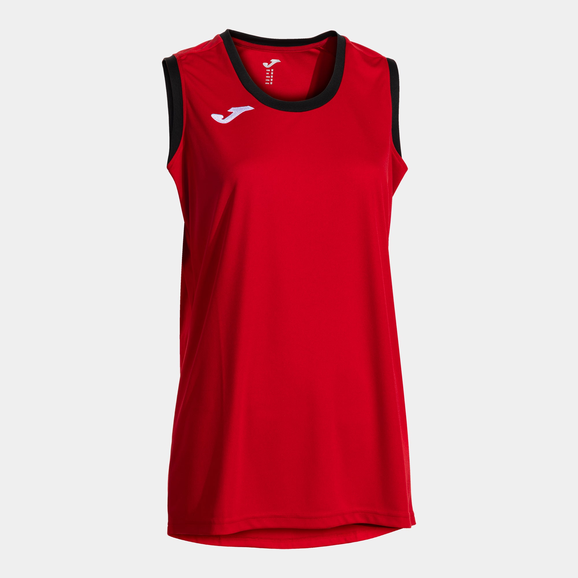 FINAL BASKET II SLEEVELESS SHIRT - ROSSO-NERO - ROSSO-NERO