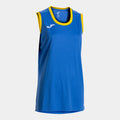 FINAL BASKET II SLEEVELESS SHIRT - ROYAL-GIALLO - ROYAL-GIALLO