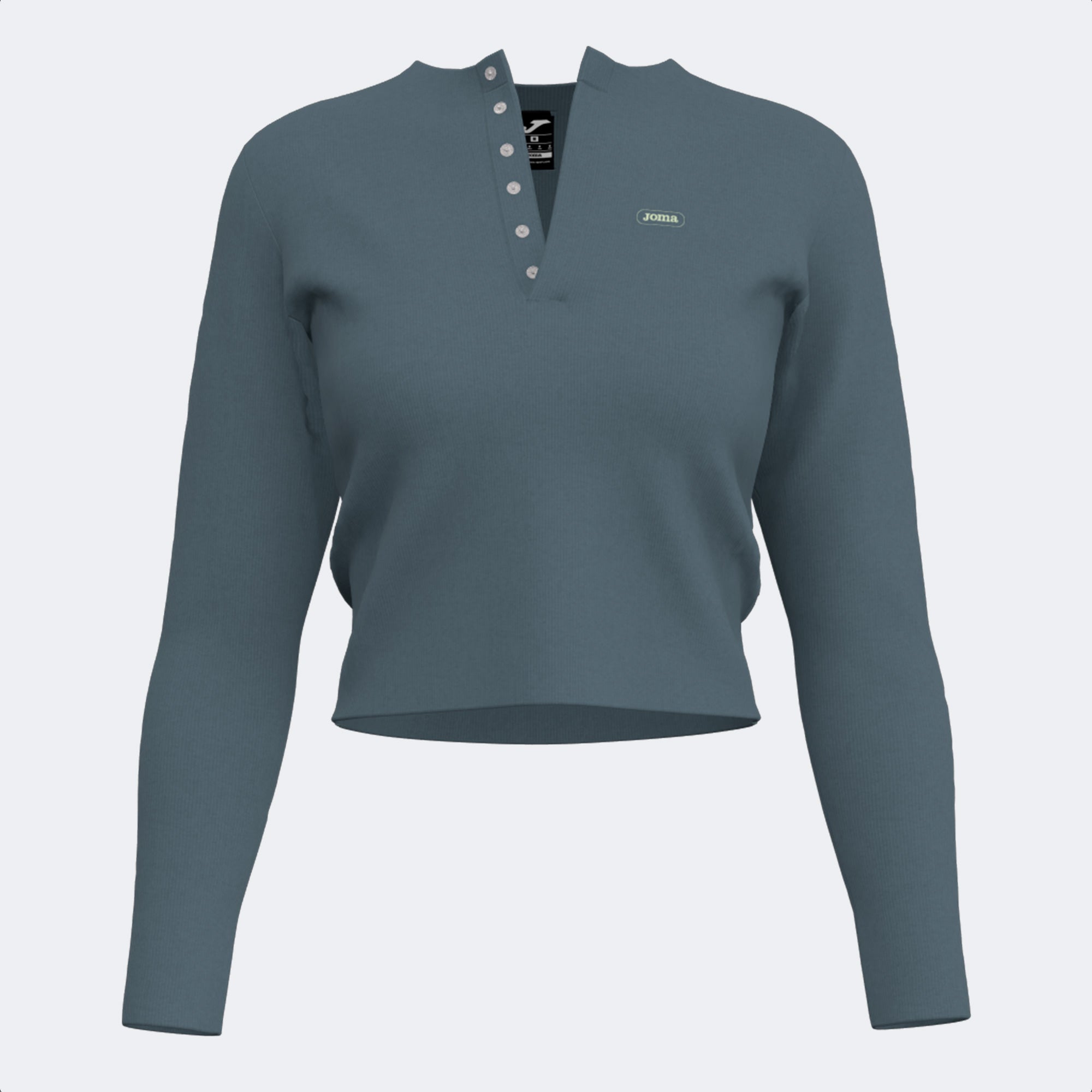 MIMETIC LONG SLEEVE T-SHIRT - BLU - BLU