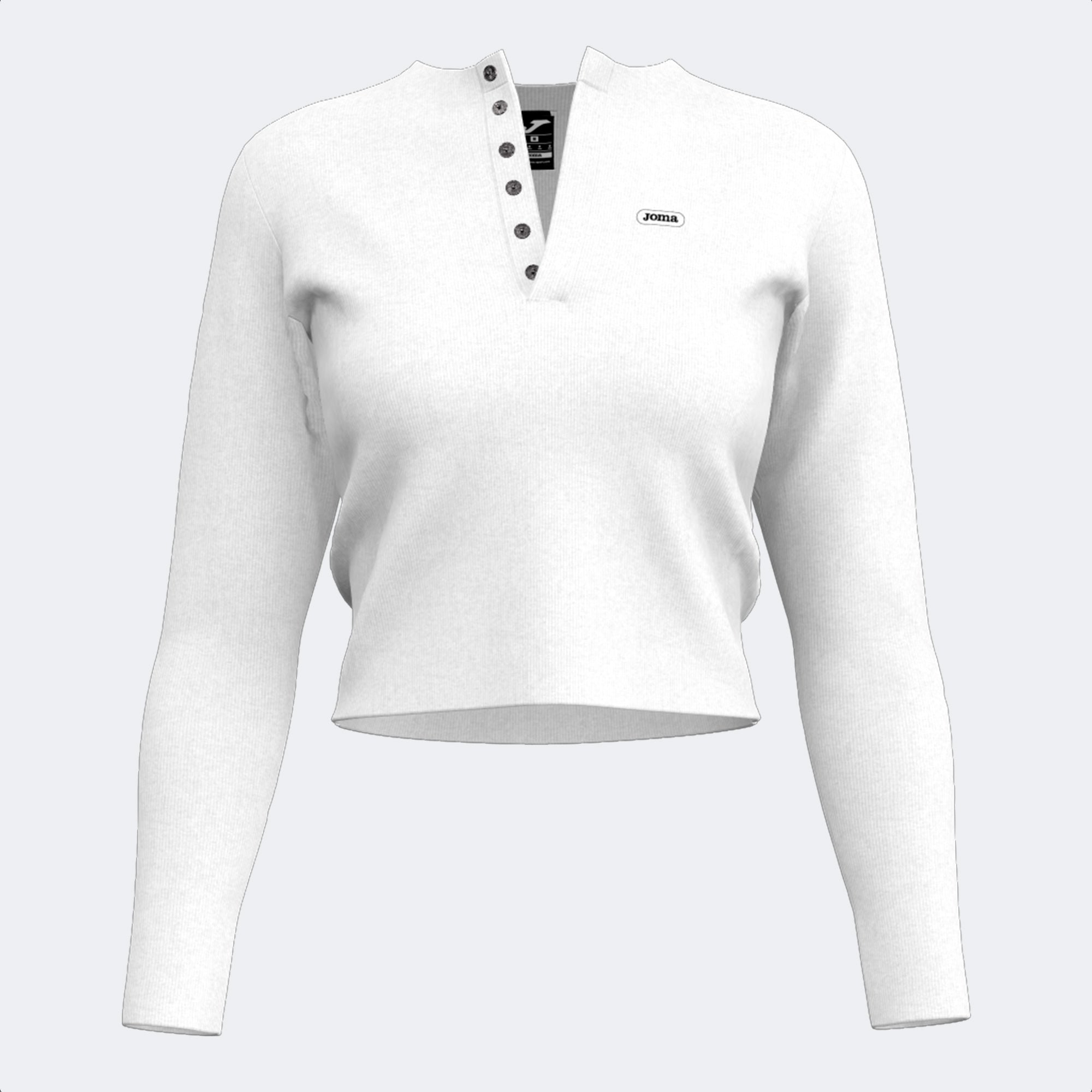MIMETIC LONG SLEEVE T-SHIRT - BIANCO - BIANCO