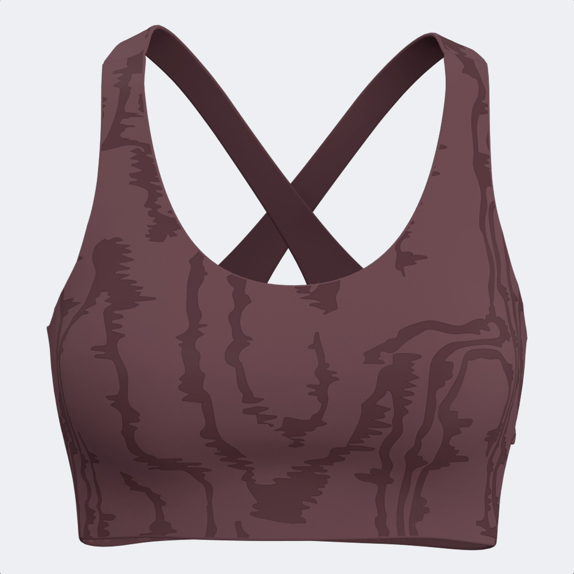 INDOOR GYM SPORT BRA - MARRONE-ARANCIONE - MARRONE-ARANCIONE