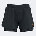 INDOOR GYM SHORT - NERO-ARANCIONE - NERO-ARANCIONE