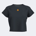 INDOOR GYM SHORT SLEEVE T-SHIRT - NERO-ARANCIONE - NERO-ARANCIONE