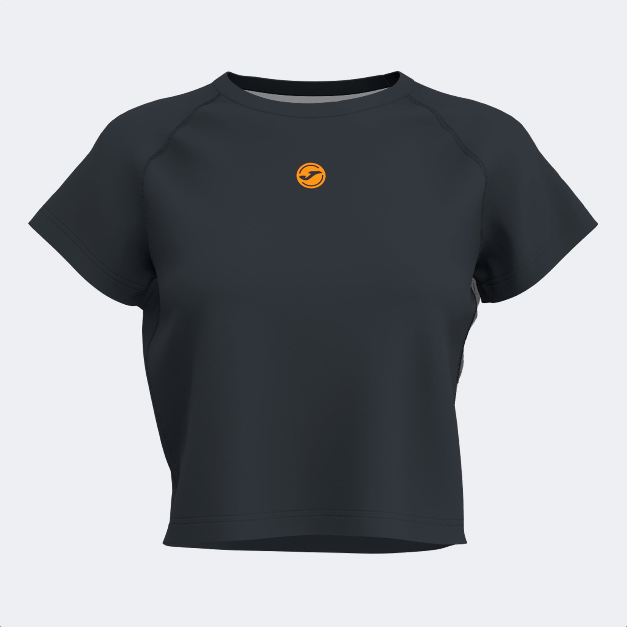 INDOOR GYM SHORT SLEEVE T-SHIRT - NERO-ARANCIONE - NERO-ARANCIONE