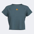 INDOOR GYM SHORT SLEEVE T-SHIRT - BLU-ARANCIONE - BLU-ARANCIONE
